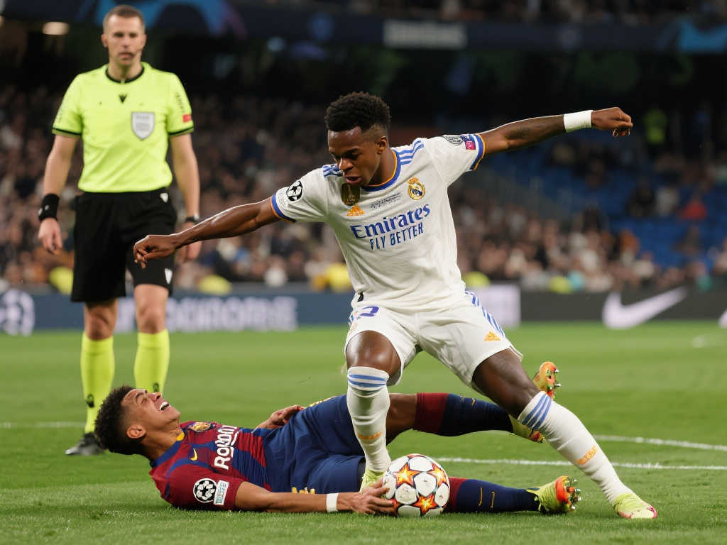 维尼修斯首开纪录却惹争议，恶意犯规恐面临4-12场禁赛处罚